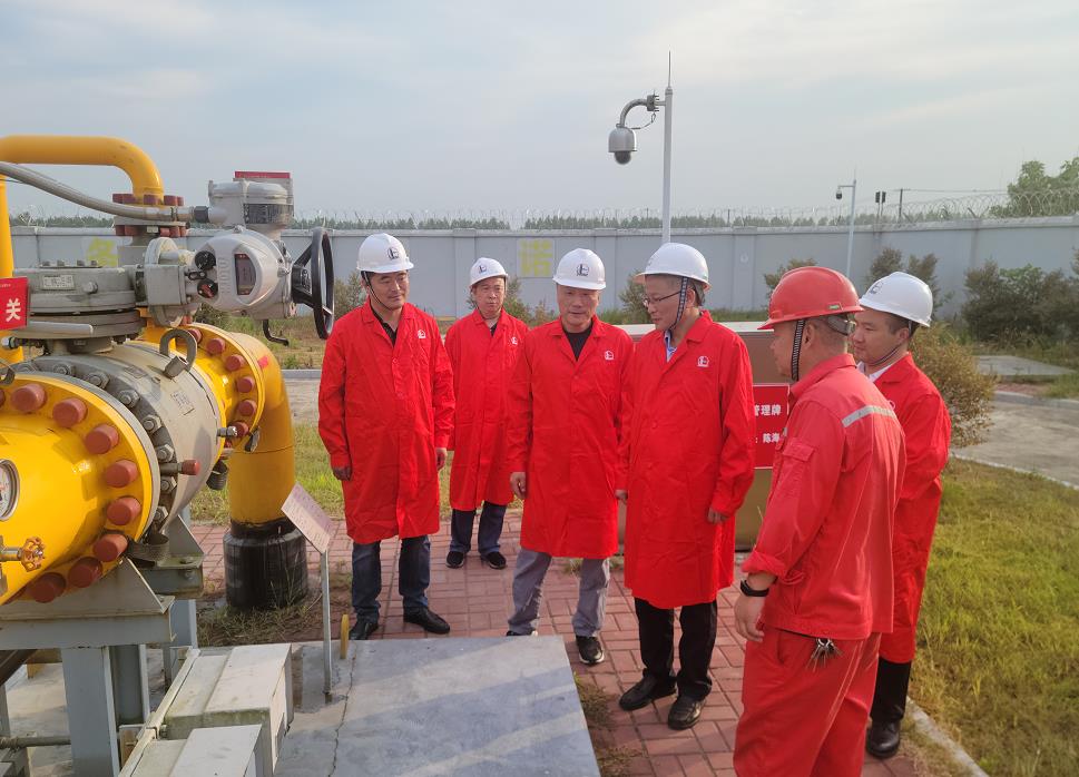 市政府副秘書(shū)長(zhǎng)、發(fā)改委主任李文勝一行至第二天然氣門(mén)站調(diào)研